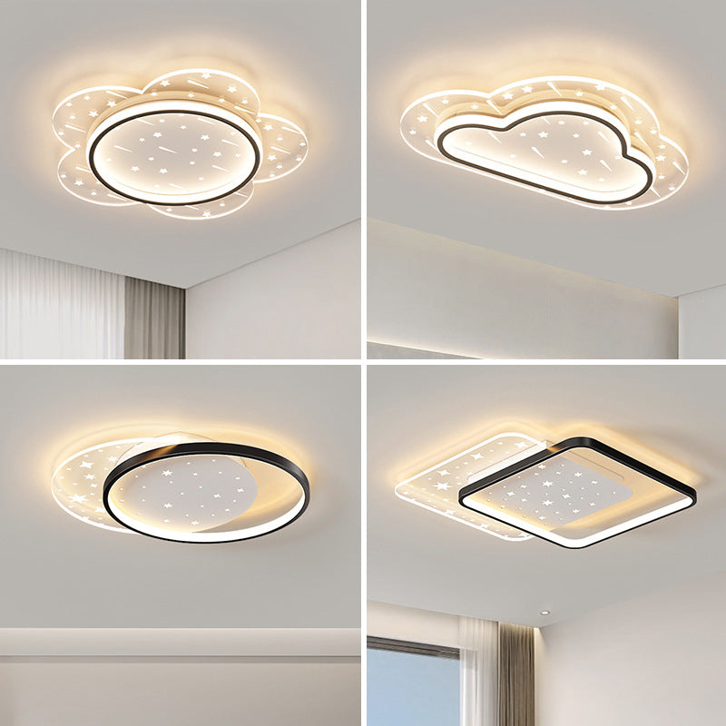 Living room light 2023 new modern simple atmosphere Nordic light luxury starry sky ceiling light master bedroom light household large lighting