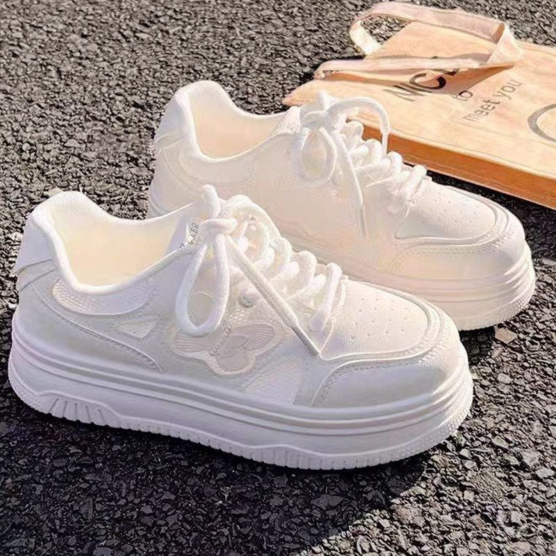 Girls' white sneakers - summer  new collection: kids' breathable mesh athletic shoes, lightweight canvas sneakers for girls and students