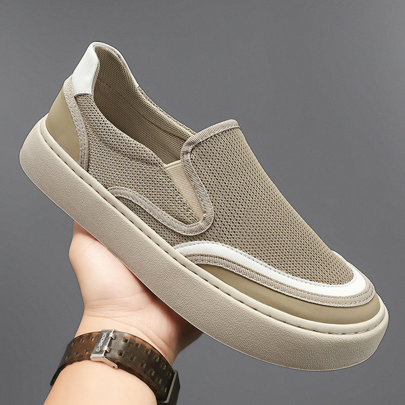 Men's new 2026 spring collection: breathable, odor-resistant, soft-soled slip-on sneakers - perfect for driving, casual wear, and easy on-and-off
