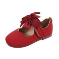 spring/autumn korean style girls' big bow princess shoes, wavy edge soft sole baby first walker leather shoes, multiple colors