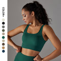 Multi-organ jacquard seamless yoga wear sexy back sports bra topsbubble wrap push-up running fitness vest