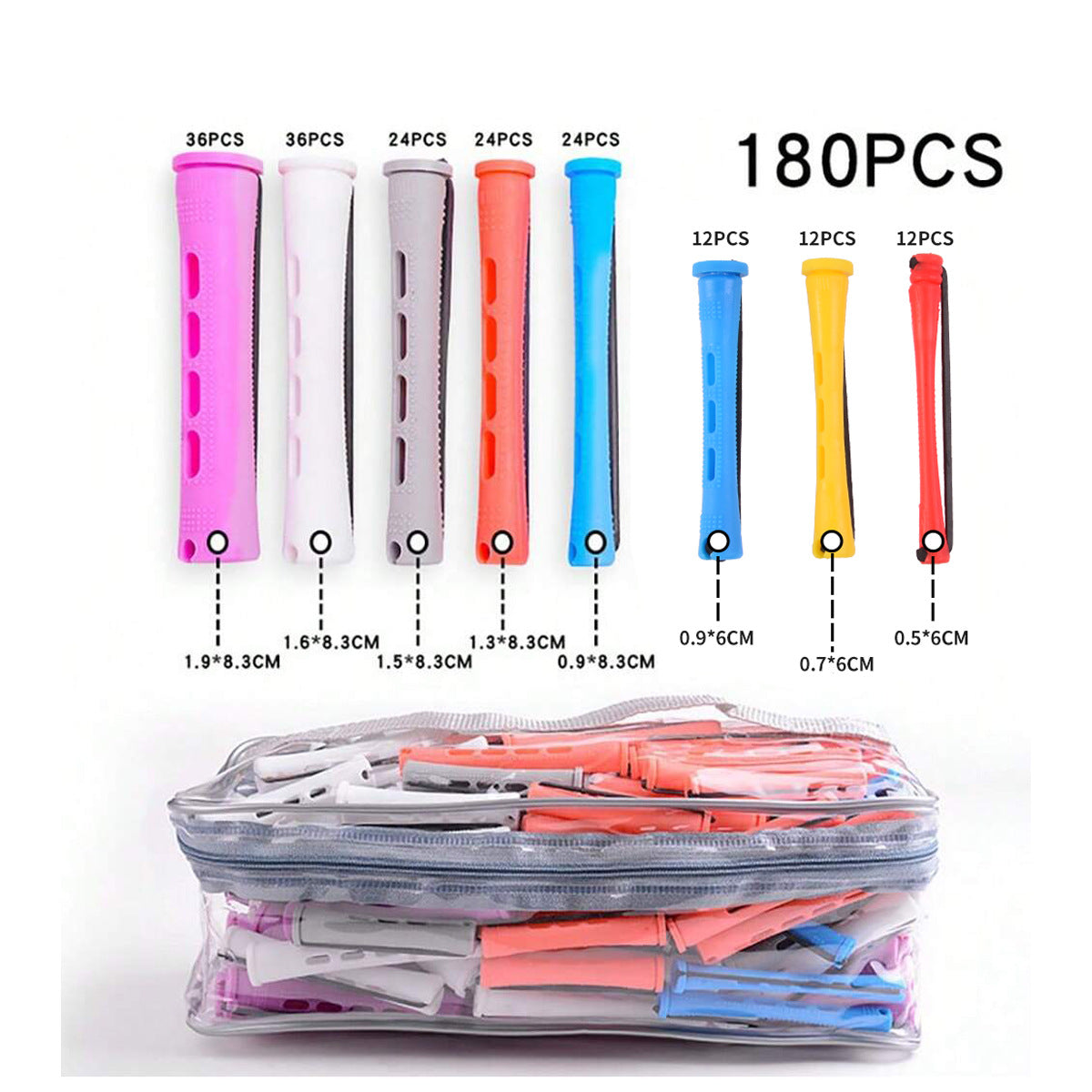 Cross-border perm bar with cover, curling iron set, hair styling tool, multi-size set, hair tool, spot.