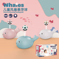 children's electric fan suspended ball usb rechargeable mini whale blowing bubble ball toy douyin same style