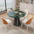 European-style high-end microcrystalline stone slab tabletop commercial negotiation table and chair combination for home restaurant table popular instagram style