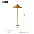 Wabi-sabi style 2025 chinese hat floor lamp, vintage danish living room sofa, designer rattan b&b hotel lamp
