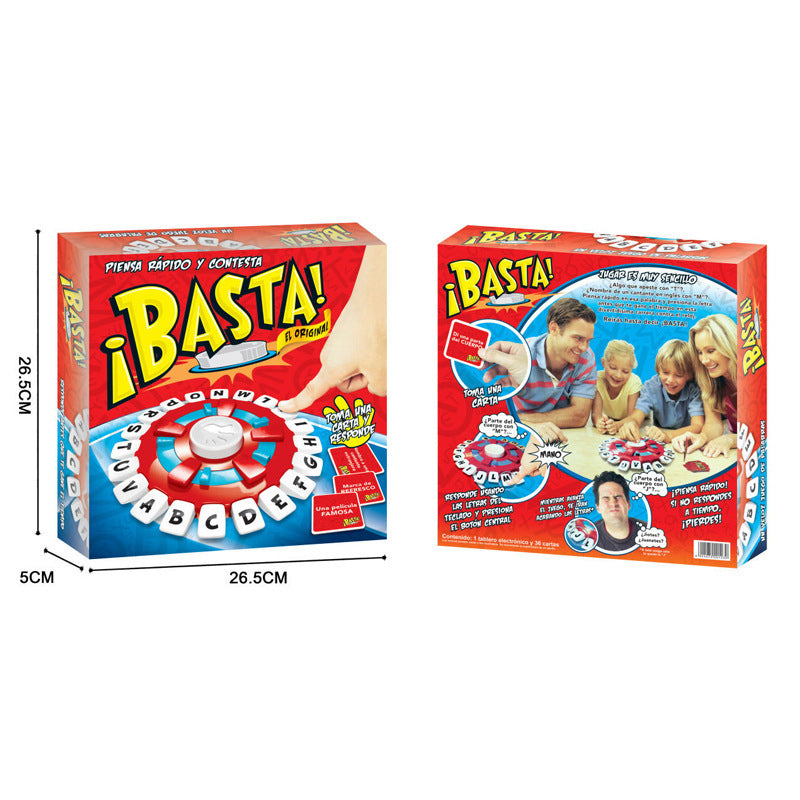 export children's crazy alphabet game fast-paced family board game puzzle toy wholesale