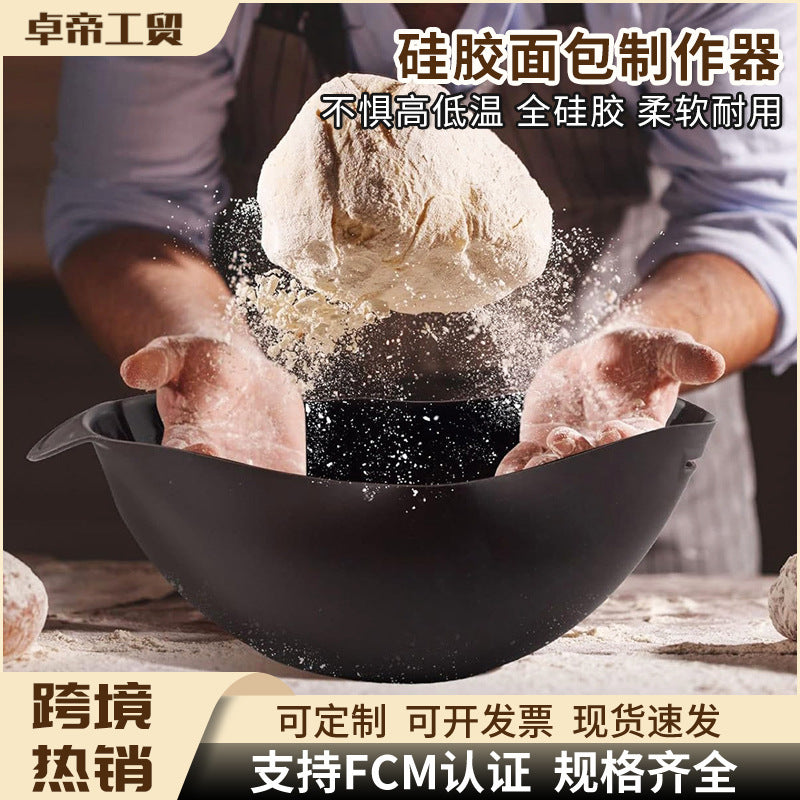 hot selling silicone bread baking pan, food-grade silicone bread maker, kitchen silicone toaster