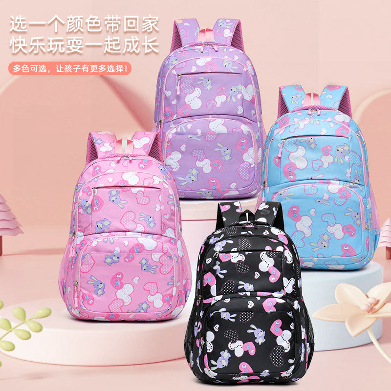 New large-capacity primary school schoolbag for girls in grades 4-6, high-value ins wind and light backpack wholesale