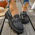 autumn new arrival: plus-size chunky sole loafers for cross-border e-commerce. sizes 35-43 available. wholesale options available. dropshipping to  and