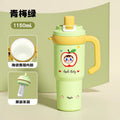 Ceramic liner ice tumbler, 316 stainless steel large capacity insulated mug, stylish women's car cup with dual-use straw