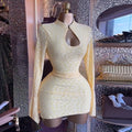 European and american women's clothing  autumn new sweet and fresh stand collar lace high waist slimming bodycon mini dress