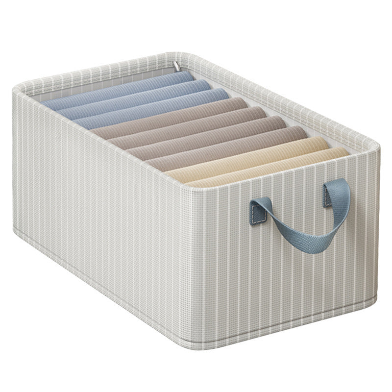 Clothes storage box, household pants, wardrobe finishing artifact, Oxford cloth dormitory storage box, large capacity for clothes baskets