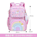 New children's backpack, grades 1-3-6, girls' princess style, lightweight rainbow elementary school bag - wholesale