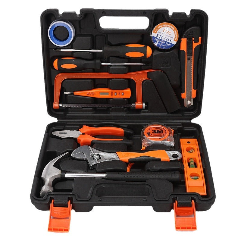 13-piece set of household carbon steel toolbox set, Jindian combination tool gift set, factory direct sales 301-13