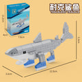 [half price big sale] ai shan hai jing wooden stick man banana monkey shark puzzle assembled building blocks handmade toy ornaments