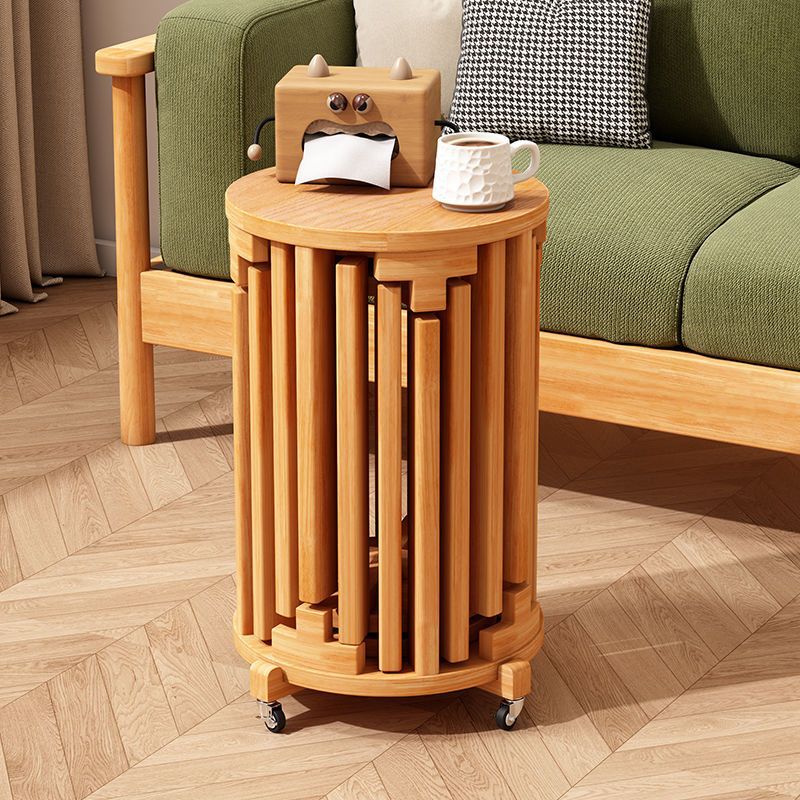 Solid wood stool for home stackable spare dining table bench creative round stool medieval style rattan stacking stool combination stool