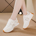 plus size women's shoes new arrival breathable leather sneakers women's korean version thick solecasual soft bottom running dad shoes