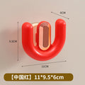 New arrival: no-drill dopamine suction cup u-shaped shelf - wall-mounted organizer for bathroom and toilet, with drainage function