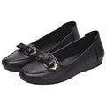Soft leather soft bottom ladieswear shoes flatsabrasion resistantwaterproofbows work shoes wechat group purchase live broadcast one piece dropshipping
