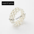 Pearl stacked bracelet set wholesale - cross-border bridal wedding light luxury high-end multi-layer adjustable stretch bracelet