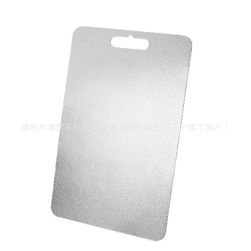Pure titanium cutting board camping style outdoor for home thickened titanium chopping board for home double-sided titanium alloy chopping board fruit board panel