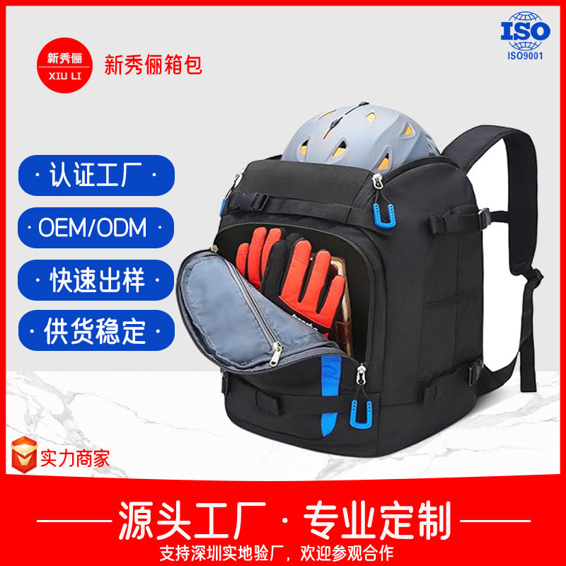 Ski bag Snowboard backpack Large capacity wet and dry separation Board bag Travel Multifunctional boarding snow bag