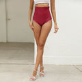 High-waisted pu shorts - new arrivals for  independent stores. european and american plus size leather shorts, hot girl nightclub sexy biker style