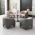 Italian minimalist dining chair, designer style, subtly luxurious, high-end leather upholstered, modern minimalist chair for home use, with backrest