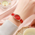 New arrivalelegantretrocasual oval student watch niche style women's watch belt quartz women's watch
