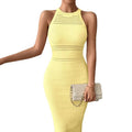 new european and american style hollow-out summer sexy tank top women's dress