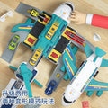 Kids' big airplane toy transforming track set - educational car model for boys, ages 3-6, perfect 4th birthday gift, cross-border e-commerce