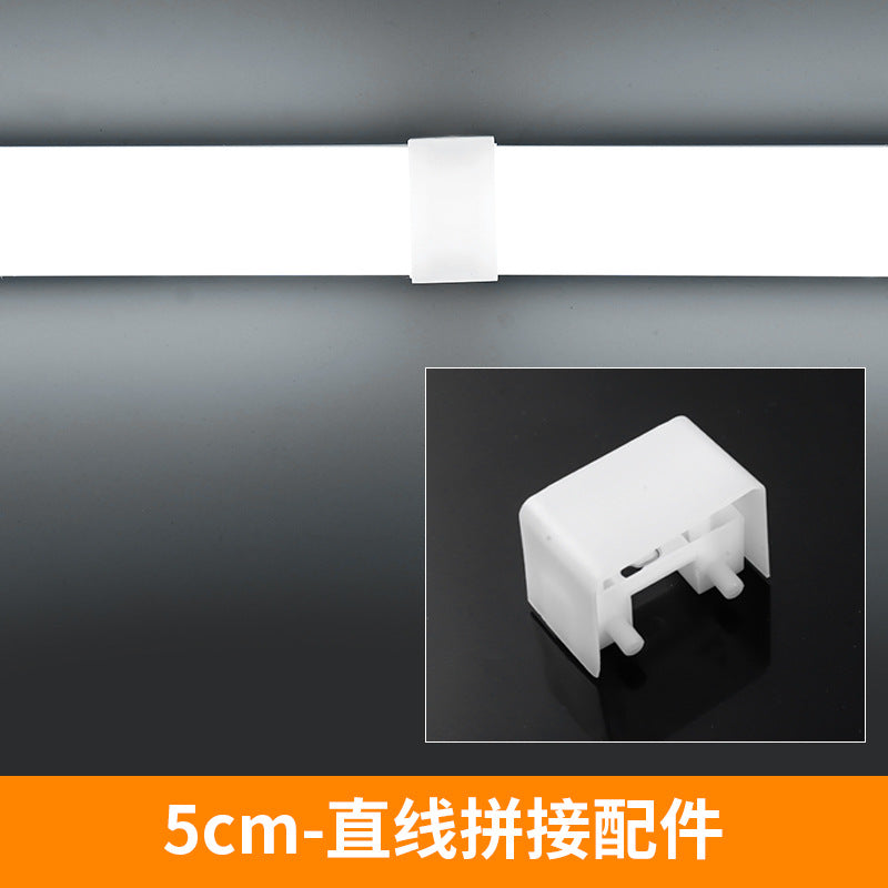 Five-sided led strip light tube, super bright daylight, 1.2m all-in-one bracket, shop office lighting