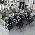 Executive office desk and chair set - 4/6 seater - minimalist modern design - boss desk, computer desk, partition desk - no [screen/partition]