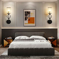 Home crystal wall lamp bedroom antler bedside lamp modern minimalist light luxury creative living room background wall corridor lamp