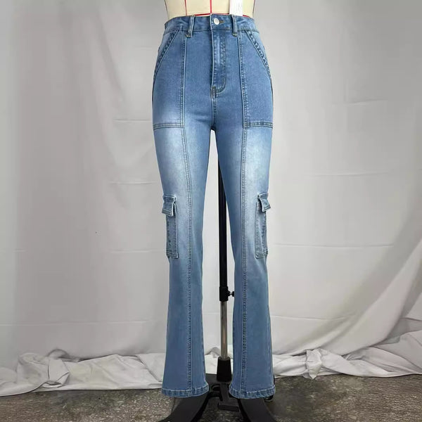 Foreign trade wish    lady thin high elastic European and American women jeans trendy tall