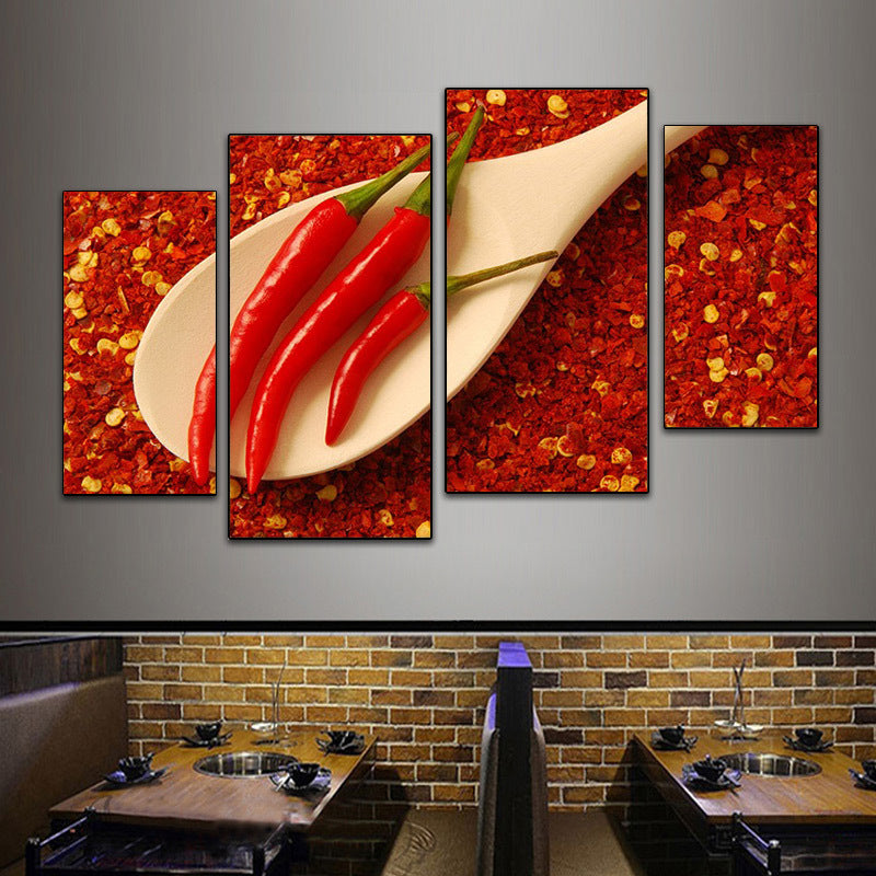 Hotel wall decoration painting Sichuan cuisine Hunan restaurant fast food restaurant box mural restaurant catering hot pot restaurant room painting