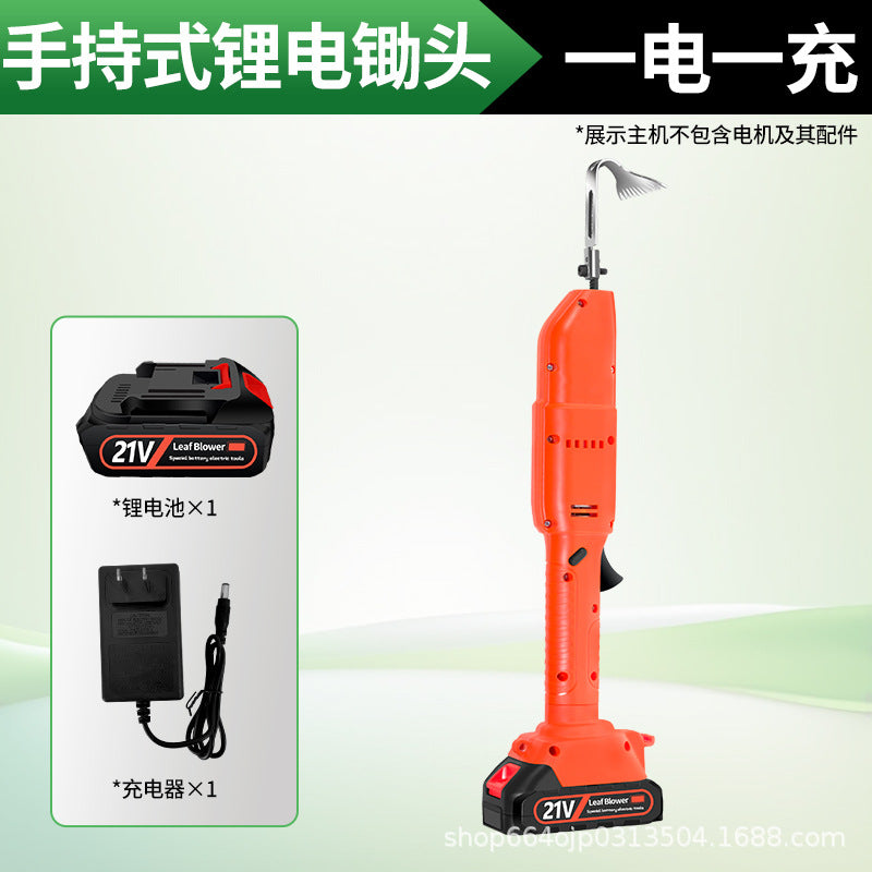 New arrival lithium battery soil loosening machine small for home handheld electric hoe garden bonsai weeding and soil turning wireless micro tillage machine