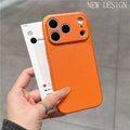 Instantly transform your phone with this minimalist, lambskin-textured iphone 17 pro max case. featuring a large viewing window and drop-proof protection, it's also compatible with iphone 11