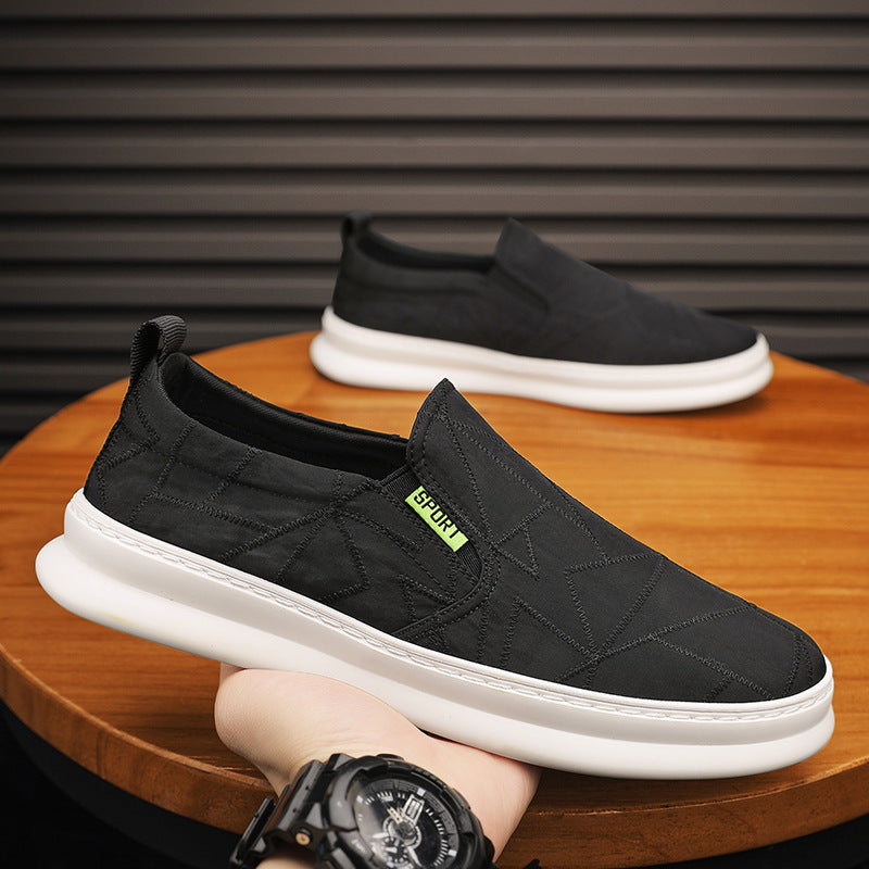 Canvas shoes men's shoes springnew arrival breathable slip-on lazy shoes men trendyeasiest for matchcasualflats shoes trendy shoes