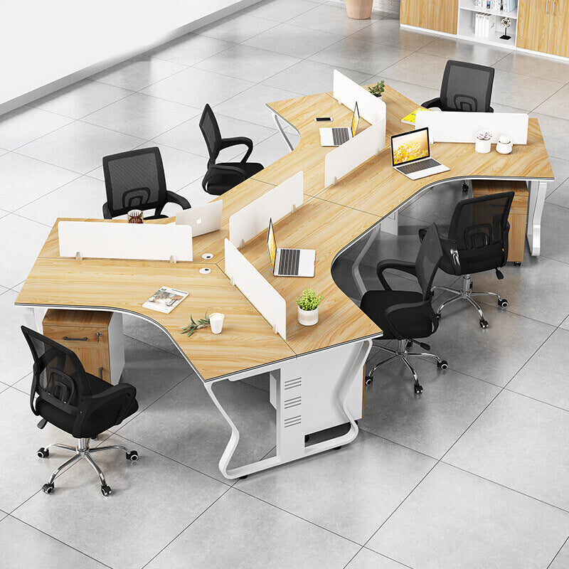 Saint li staff office desk and chair special-shaped employee slot combination office booth financial computer desk