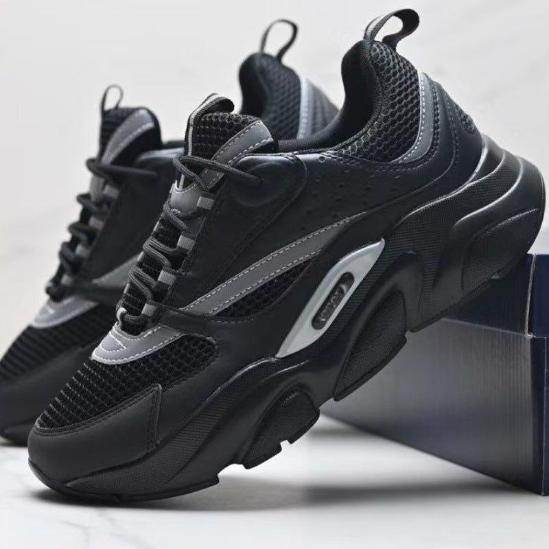 european station new arrivald home b22 sports shoes casualthick solefashionretro breathable men's and women's height increasing running shoes