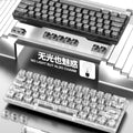 Dazzling silver fox k30 transparent wired mechanical keyboard - hot-swappable, customizable, illuminated, for office, gaming, and esports - transparent keycaps