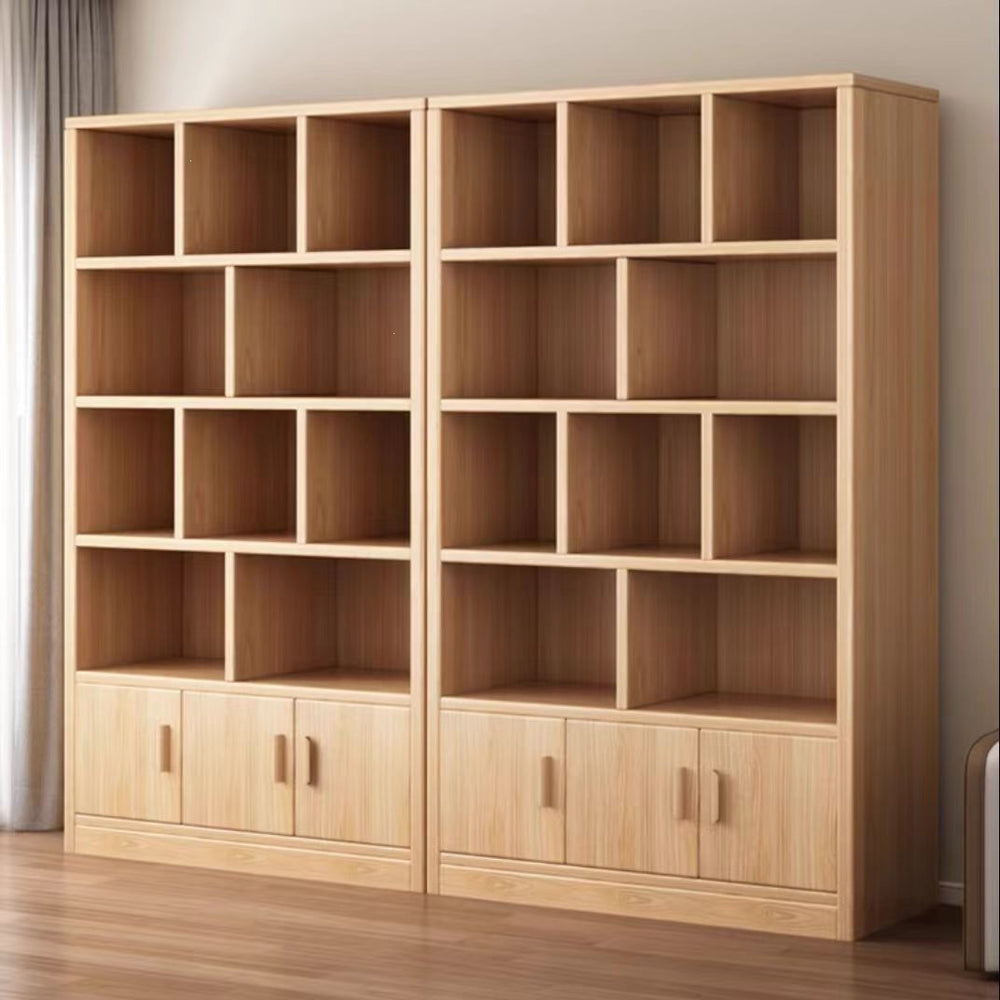 For homefloor-standing storage rack, whole wall storage cabinet, multi-layer solid wood wine cabinet, all-in-one wall bookcase, living room storage cabinet