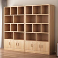 For homefloor-standing storage rack, whole wall storage cabinet, multi-layer solid wood wine cabinet, all-in-one wall bookcase, living room storage cabinet