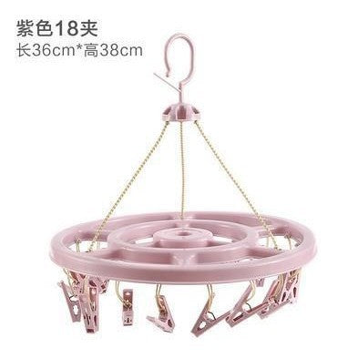 New arrivalthickened 32 clip multi-clip clothes drying rack clothes hanger multifunctional hotel plastic clothes hanger for home socks