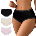 Fashion wholesale 40s cotton lace edge women's underwear mid-waist pure cotton bottom crotch hip-covering quick-drying breathable briefs