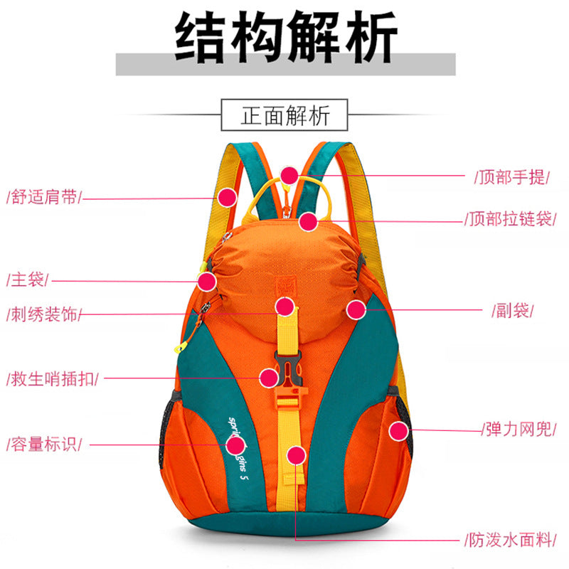 Source factory custom shoulder outdoor mountaineering OEMLOGO running sports backpack cycling bag lightweight