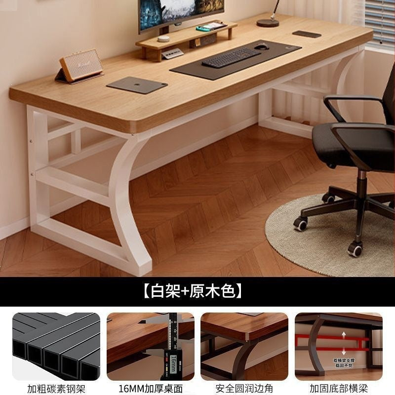 Computer desk desktop gaming table home with storage shelf office desk chair simple desk bedroom study writing desk