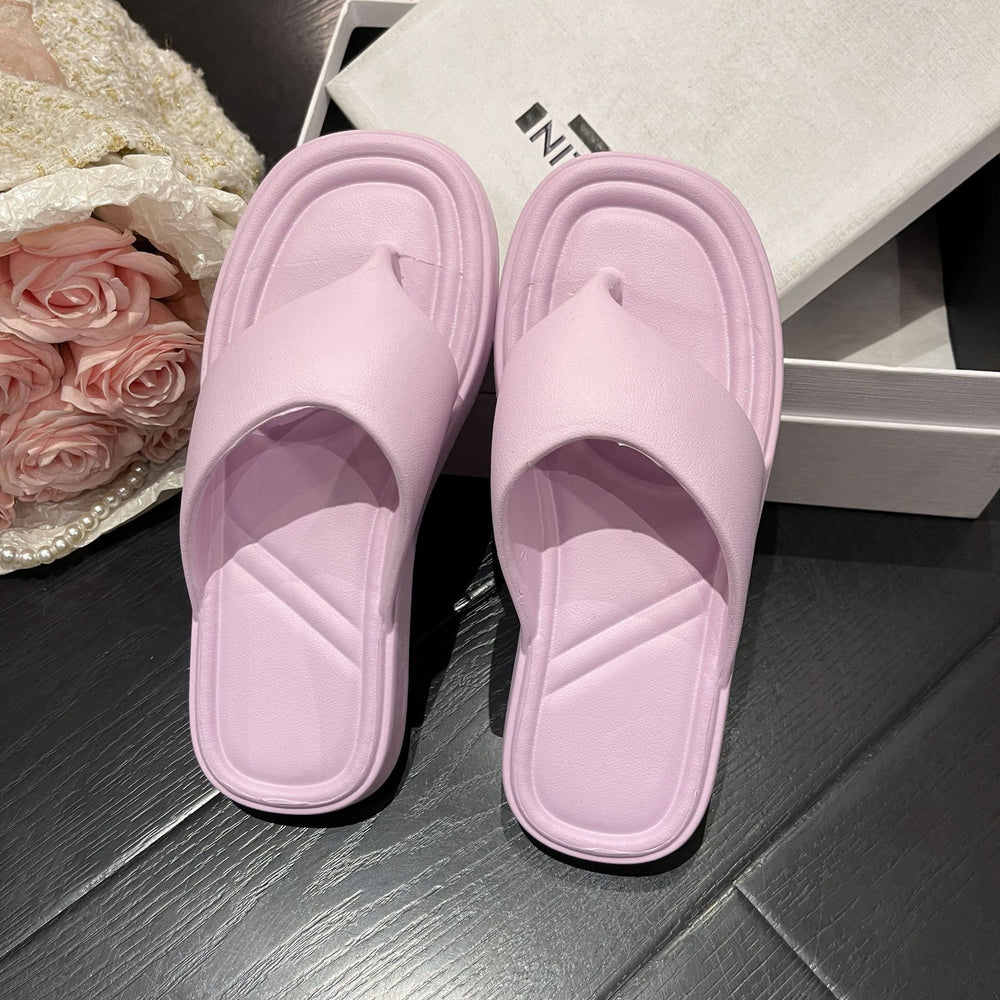 Inscasual flip-flops for women summeroutwear indoor soft bottomnon-slip beach flip-flops eva sandals trendy