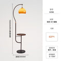 American retro floor lamp - bedside lamp for bedroom, decorative accent for living room sofa, multifunctional standing floor lamp for hotel rooms